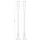 Z-Lite Luca Outdoor Post Mounted Fixture, 1-Light, 10 In.W x 115.75 In.H, Black/Etched 517PHM-519P-BK-LED - alternate 7
